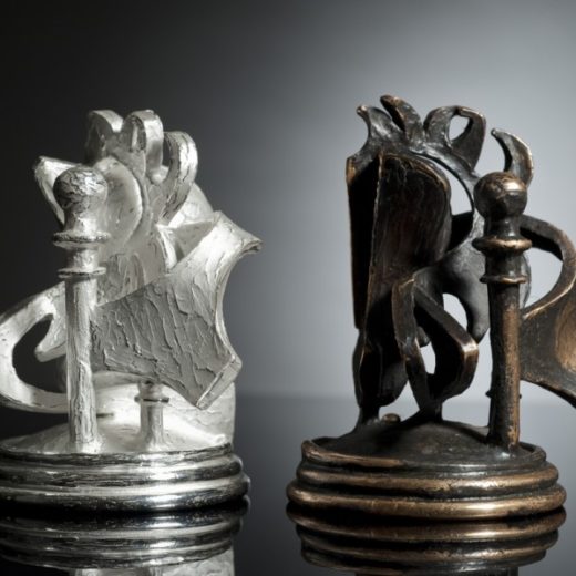 Cavallo in Argento e Cavallo in bronzo